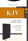 KJV Giant Print Thinline Bible, Comfort Print - Black Leathersoft
